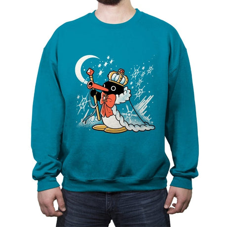 Noot Noot King - Crew Neck Sweatshirt Crew Neck Sweatshirt RIPT Apparel Small / Antique Sapphire