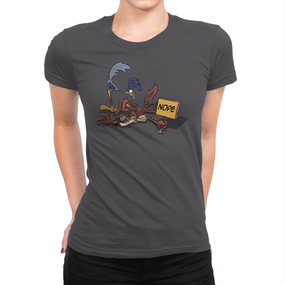 Nope Today - Womens Premium T-Shirts RIPT Apparel Small / Heavy Metal