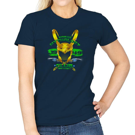 Norse Mythology Club Exclusive - Womens T-Shirts RIPT Apparel Small / Navy