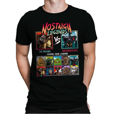 Nostalgia Legends - Mens Premium T-Shirts RIPT Apparel Small / Black