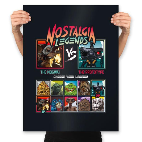 Nostalgia Legends - Prints Posters RIPT Apparel 18x24 / Black