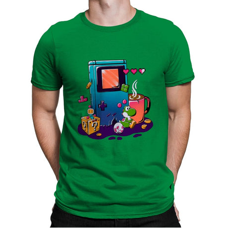 Nostalgic Games - Mens Premium T-Shirts RIPT Apparel Small / Kelly