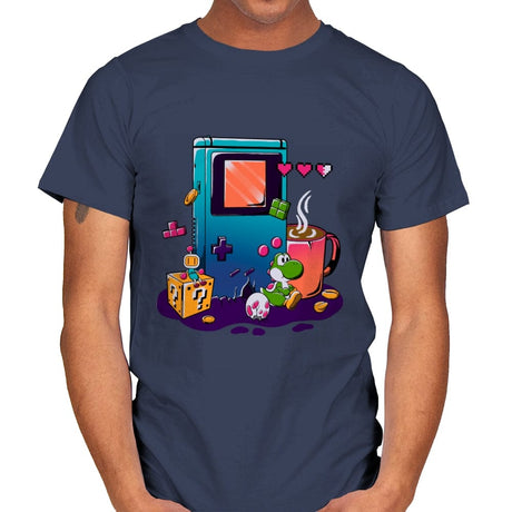 Nostalgic Games - Mens T-Shirts RIPT Apparel Small / Navy