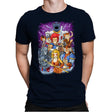 Nostalgic Lion - Mens Premium T-Shirts RIPT Apparel Small / Midnight Navy