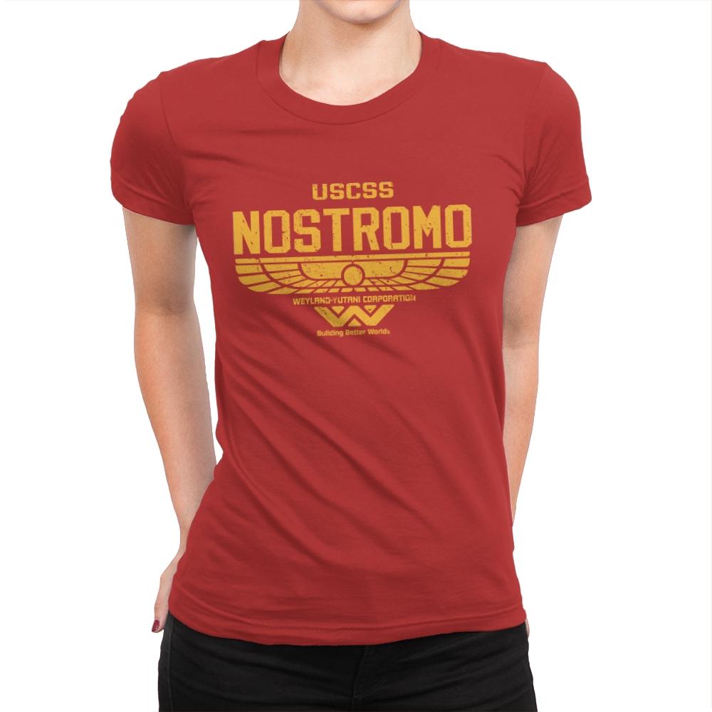 Nostromo - Womens Premium T-Shirts RIPT Apparel Small / Red