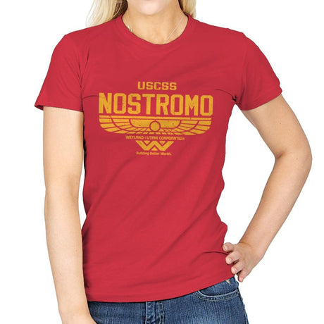 Nostromo - Womens T-Shirts RIPT Apparel Small / Red