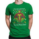 Not A Pervert - Ugly Holiday - Mens Premium T-Shirts RIPT Apparel Small / Kelly Green