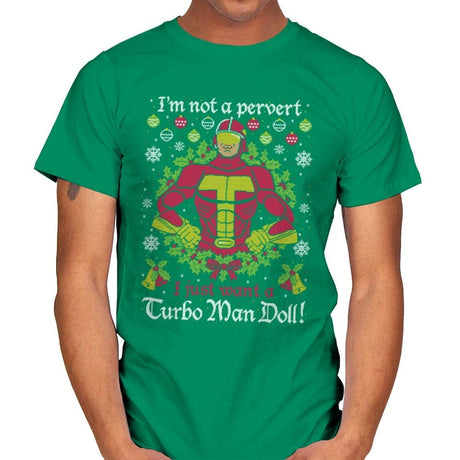 Not A Pervert - Ugly Holiday - Mens T-Shirts RIPT Apparel Small / Kelly Green