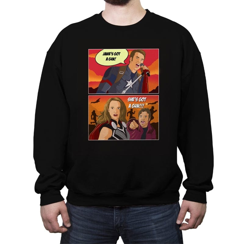 Not Another Superhero Movie - Crew Neck Sweatshirt Crew Neck Sweatshirt RIPT Apparel Small / Black