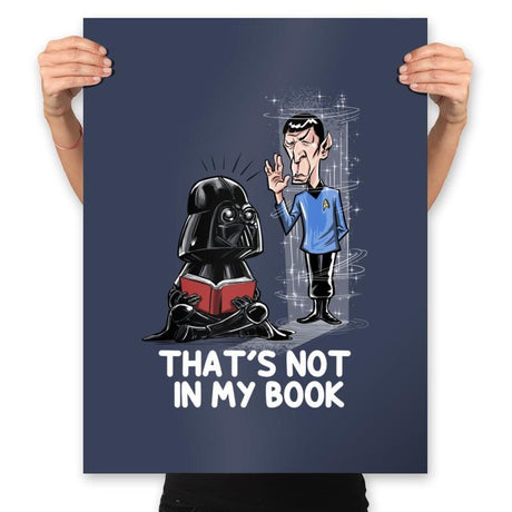 Not in my Book - Prints Posters RIPT Apparel 18x24 / Navy