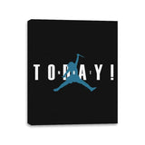 Not Today Blue Eyes - Canvas Wraps Canvas Wraps RIPT Apparel 11x14 / Black