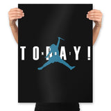 Not Today Blue Eyes - Prints Posters RIPT Apparel 18x24 / Black