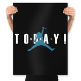 Not Today Blue Eyes - Prints Posters RIPT Apparel 18x24 / Black