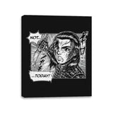 Not Today - Canvas Wraps Canvas Wraps RIPT Apparel 11x14 / Black