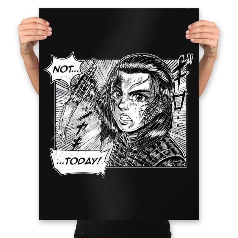 Not Today - Prints Posters RIPT Apparel 18x24 / Black