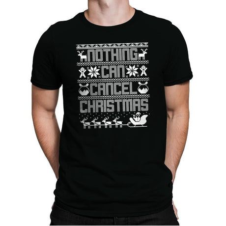 Nothing Can Cancel Christmas - Mens Premium T-Shirts RIPT Apparel Small / Black