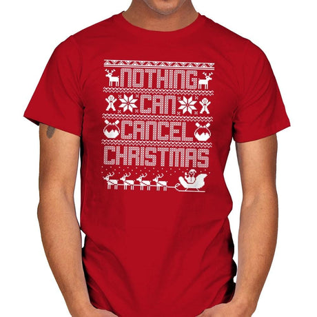 Nothing Can Cancel Christmas - Mens T-Shirts RIPT Apparel Small / Red