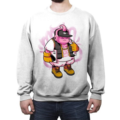 Notorious Boo - Crew Neck Sweatshirt Crew Neck Sweatshirt RIPT Apparel Small / White