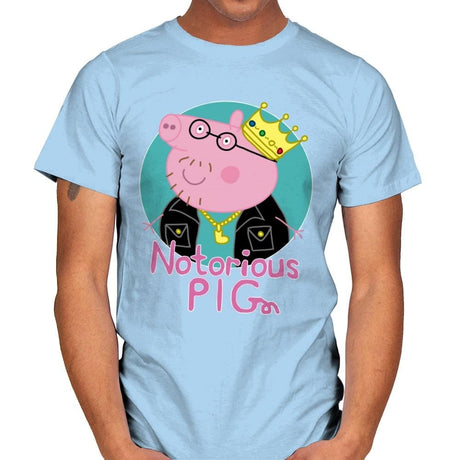 Notorious PIG - Mens T-Shirts RIPT Apparel Small / Light Blue