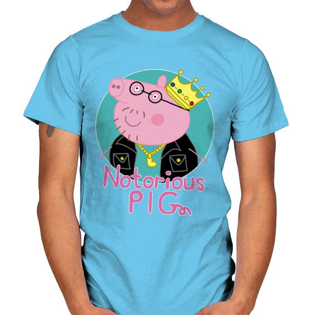 Notorious PIG - Mens T-Shirts RIPT Apparel Small / Sky