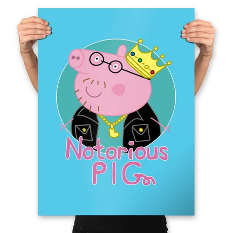 Notorious PIG - Prints Posters RIPT Apparel 18x24 / Aqua