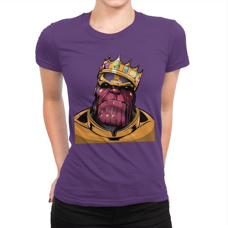 Notorious Titan - Best Seller - Womens Premium T-Shirts RIPT Apparel Small / Purple Rush