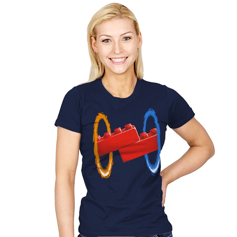 Now You're Building With Portals! - Womens T-Shirts RIPT Apparel