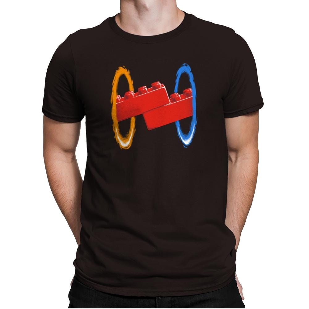 Now Your Building With Portals Exclusive - Mens Premium T-Shirts RIPT Apparel Small / Dark Chocolate