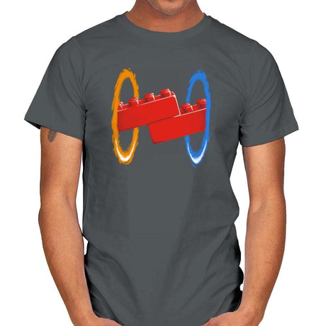 Now Your Building With Portals Exclusive - Mens T-Shirts RIPT Apparel Small / Charcoal