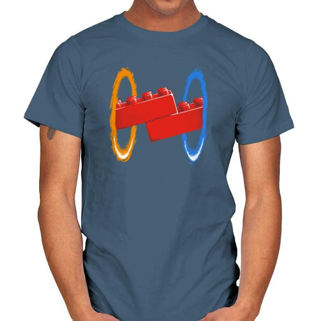 Now Your Building With Portals Exclusive - Mens T-Shirts RIPT Apparel Small / Indigo Blue