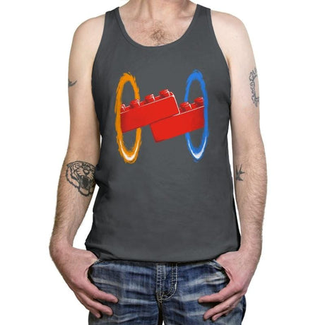 Now Your Building With Portals Exclusive - Tanktop Tanktop RIPT Apparel X-Small / Asphalt