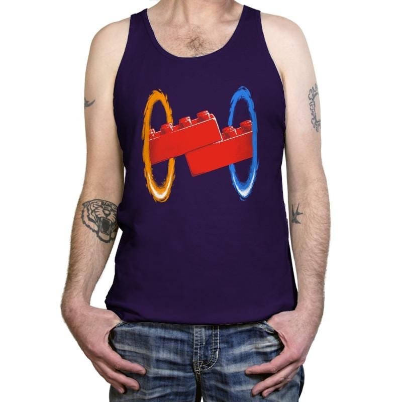 Now Your Building With Portals Exclusive - Tanktop Tanktop RIPT Apparel X-Small / Team Purple