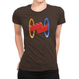 Now Your Building With Portals Exclusive - Womens Premium T-Shirts RIPT Apparel Small / Dark Chocolate