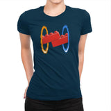 Now Your Building With Portals Exclusive - Womens Premium T-Shirts RIPT Apparel Small / Midnight Navy