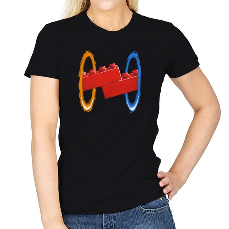 Now Your Building With Portals Exclusive - Womens T-Shirts RIPT Apparel Small / Black