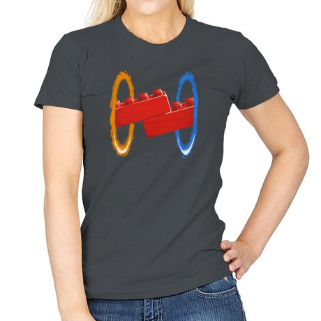 Now Your Building With Portals Exclusive - Womens T-Shirts RIPT Apparel Small / Charcoal