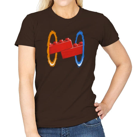 Now Your Building With Portals Exclusive - Womens T-Shirts RIPT Apparel Small / Dark Chocolate