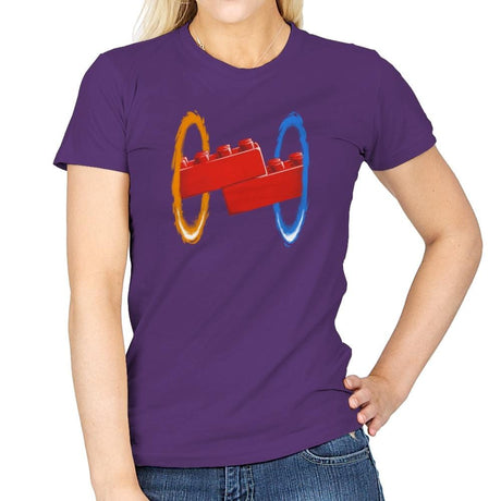 Now Your Building With Portals Exclusive - Womens T-Shirts RIPT Apparel Small / Purple