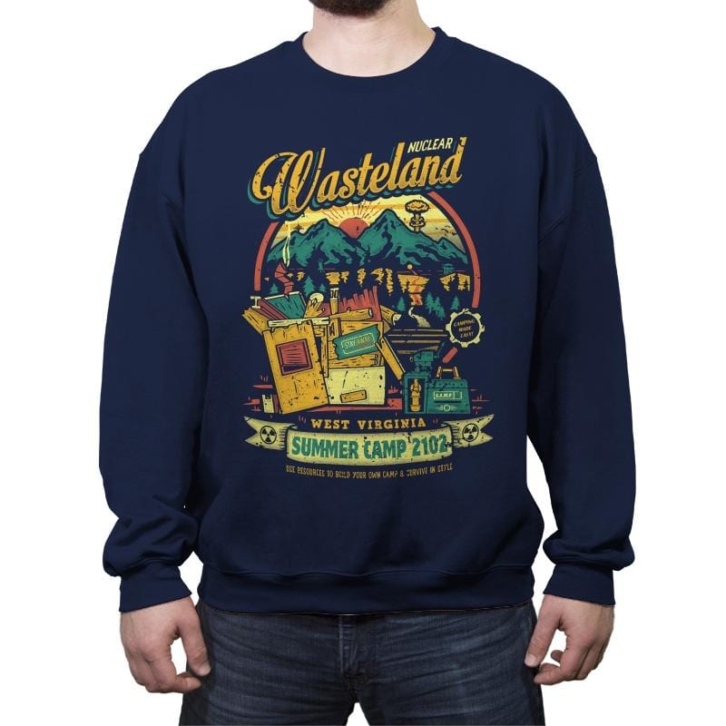 Nuclear Summer Camp - Crew Neck Sweatshirt Crew Neck Sweatshirt RIPT Apparel