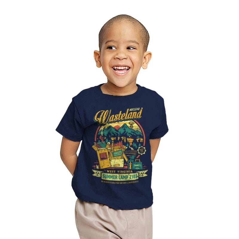 Nuclear Summer Camp - Youth T-Shirts RIPT Apparel X-small / Navy