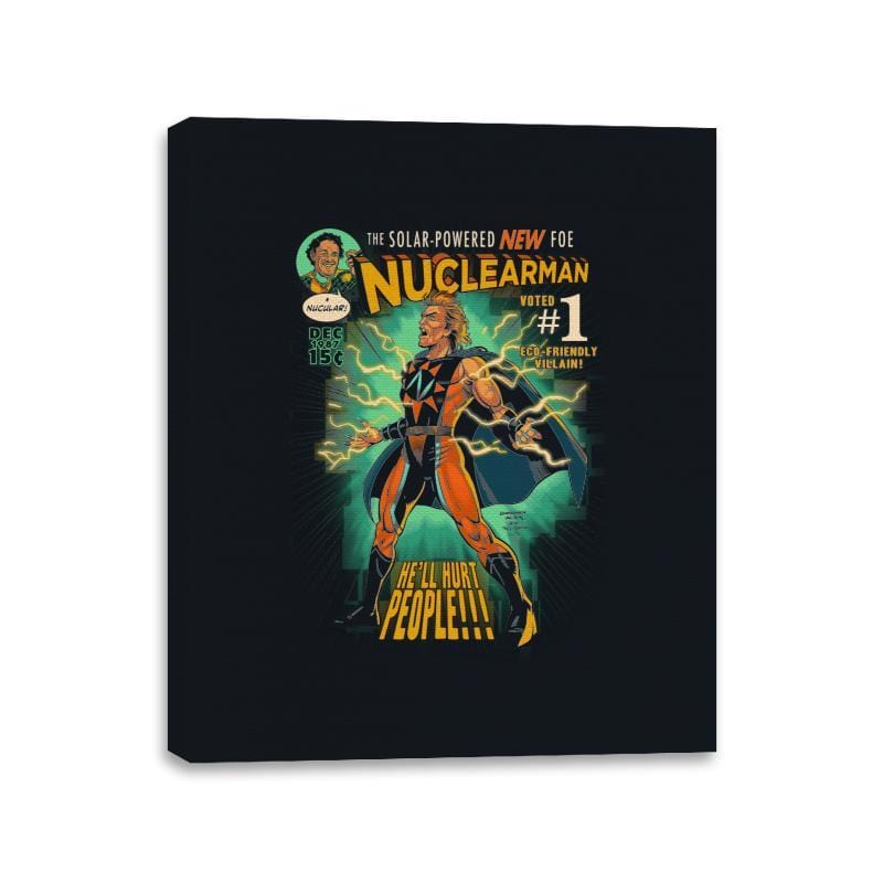 Nuclearman #1 - Canvas Wraps Canvas Wraps RIPT Apparel 11x14 / Black