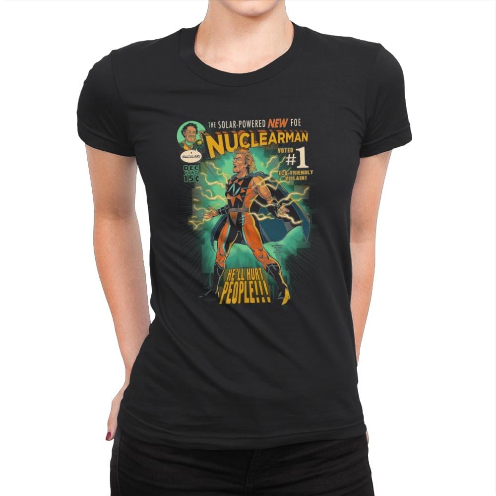 Nuclearman #1 - Womens Premium T-Shirts RIPT Apparel Small / Black