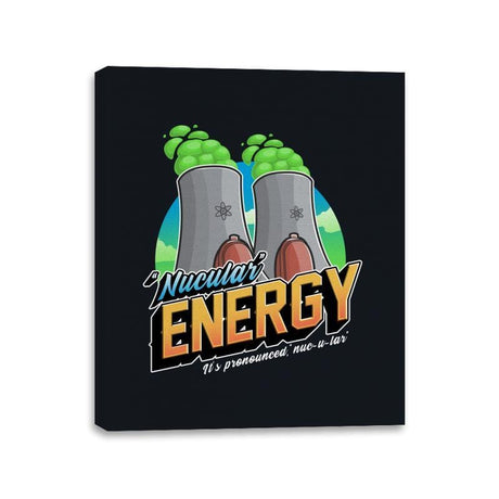 Nucular Energy - Canvas Wraps Canvas Wraps RIPT Apparel 11x14 / Black