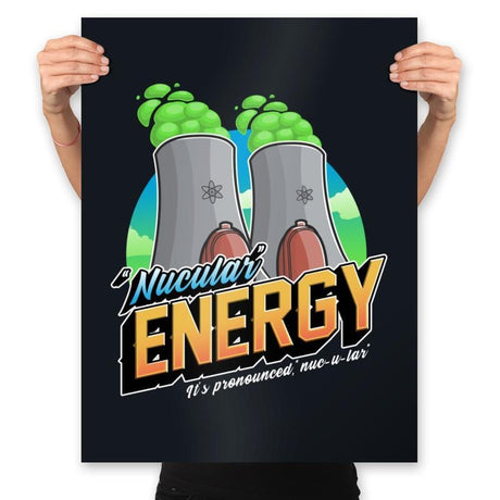 Nucular Energy - Prints Posters RIPT Apparel 18x24 / Black