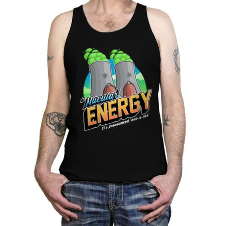 Nucular Energy - Tanktop Tanktop RIPT Apparel X-Small / Black