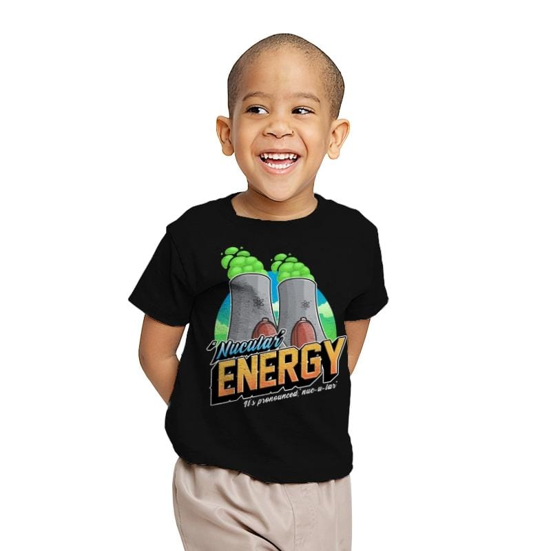 Nucular Energy - Youth T-Shirts RIPT Apparel X-small / Black