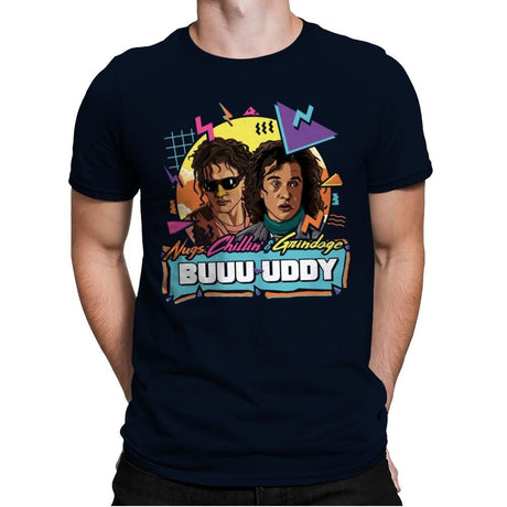 Nugs, Chillin & Grindage - Best Seller - Mens Premium T-Shirts RIPT Apparel Small / Midnight Navy