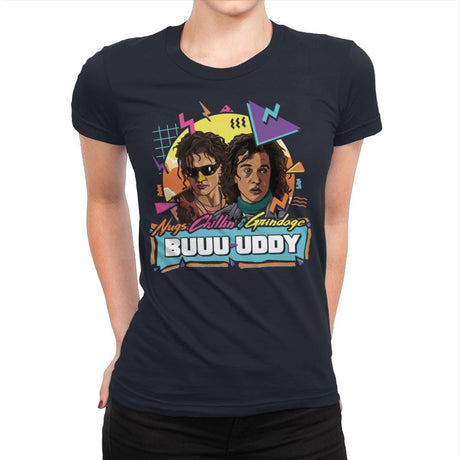 Nugs, Chillin & Grindage - Best Seller - Womens Premium T-Shirts RIPT Apparel Small / Midnight Navy