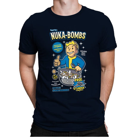 Nuka-Bombs - Mens Premium T-Shirts RIPT Apparel Small / Midnight Navy