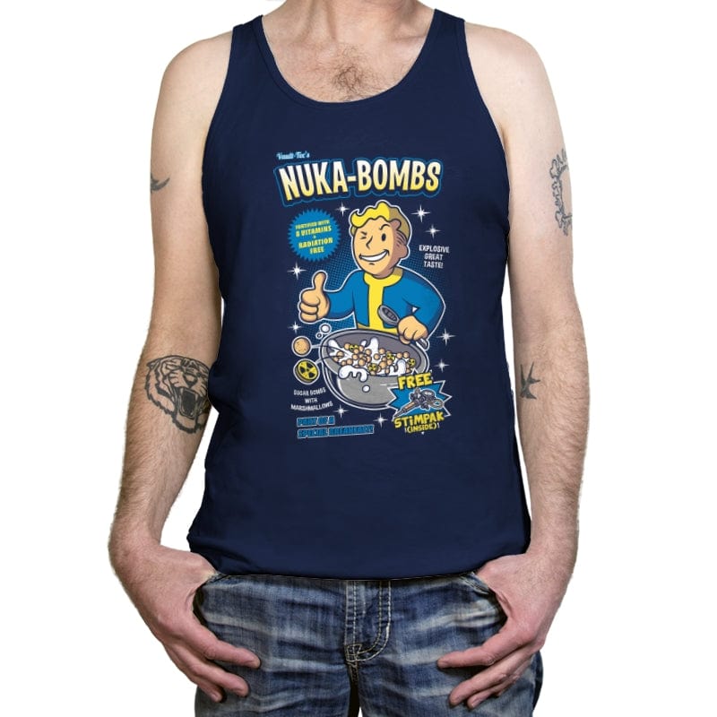 Nuka-Bombs - Tanktop Tanktop RIPT Apparel X-Small / Navy